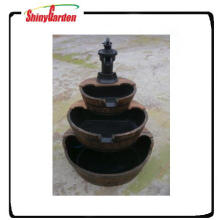 compound three layers wooden fountain